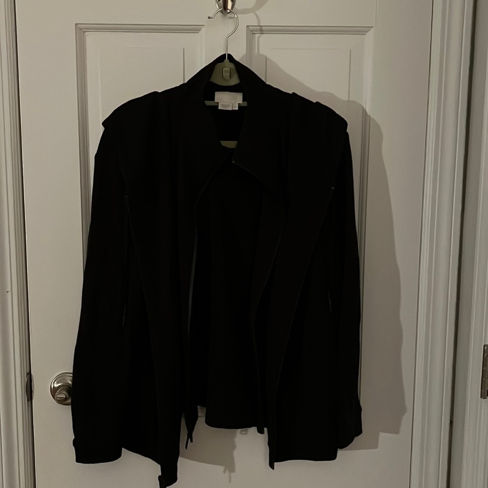 DKNY Black Sweatshirt Jacket